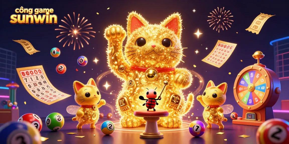 Experience the thrill of cổng game sunwin with vibrant symbols and engaging characters in a lively casino scene.