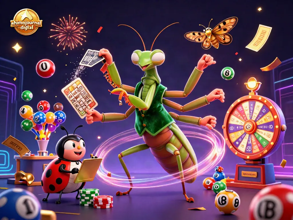 Experience winning strategies with ahimajournal-digital's vibrant casino-themed 3D illustration.