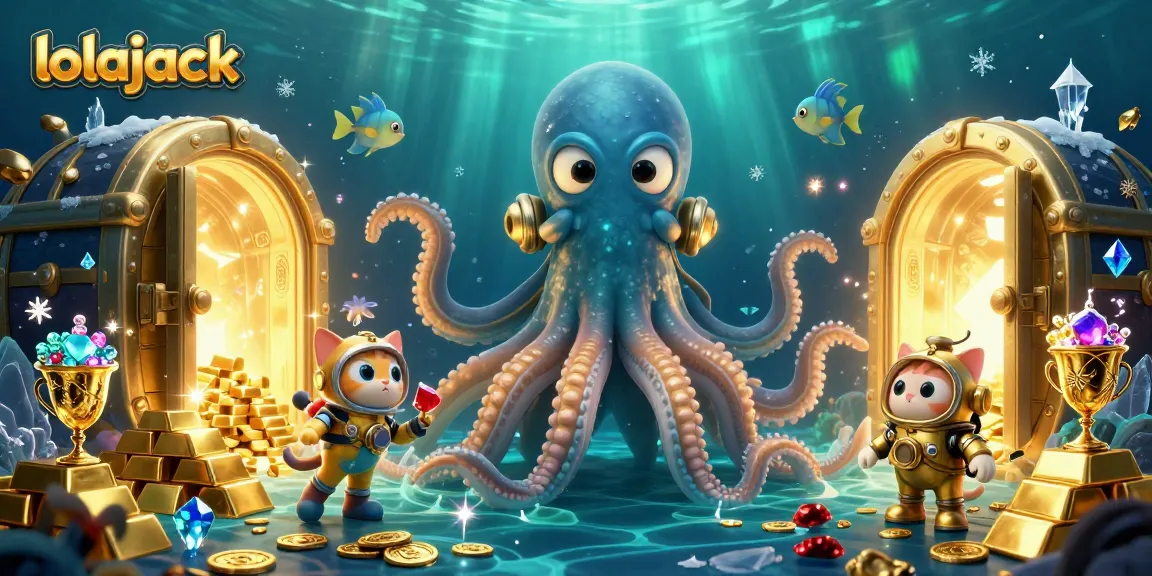 Experience big wins at lolajack casino with golden treasures and animated characters